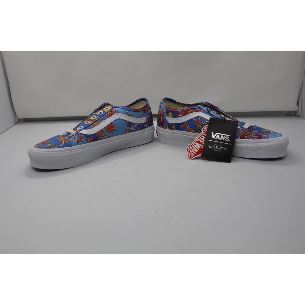 Vans Old Skool Tapered Liberty Fabric Floral Paisley Blue Sneakers VN0A54F44TR - Picture 4 of 7